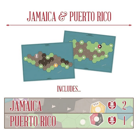 Age of Steam Deluxe: Expansion Maps Jamaica & Puerto Rico