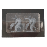 Two identical gray Giant Blind Albino Penguin miniatures from Petersen Games’ Cthulhu Wars are displayed in a black rectangular box with a clear window, capturing the eerie style of this expansion set.