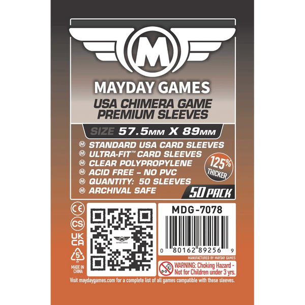 Mayday Games Premium Card Sleeves 57.5 mm X 89 mm - Gamer's Dream Mayday Games Premium Card Sleeves 57.5 mm X 89 mm - Gamer's Dream