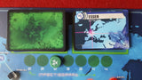 Pandemic NL by Z-Man Games features a cooperative setup with a green biohazard deck and an Essen card, displayed on a blue Europe-Asia map with infection markers.