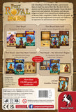 Back cover of Port Royal Big Box by Pegasus Spiele features game description, contents, images of included expansions, player count, play time, age rating, publisher logos, and promotional highlights.