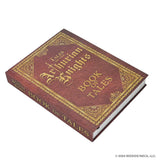 The hardcover Tales of the Arthurian Knights (Damaged) by WizKids, with ornate gold details on a brown cover, evokes King Arthur’s legendary world as it rests elegantly on a white surface.
