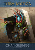 A vibrant, tree-like humanoid with blue hair, red mask, and green branches stands in a stone doorway. "Terra Mystica: Fan Factions Expansion" by Capstone Games appears in fantasy-style text at the top and bottom.