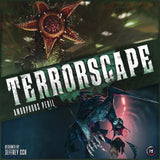 The Terrorscape Bundle by ICE Makes features a game cover with a monstrous plant-like creature with a star-shaped mouth above and a menacing, clawed beast below. Designed by Jeffrey CCH.