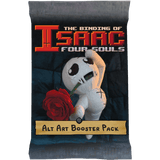 Expand your collection with The Binding of Isaac: Four Souls Extras Bundle by Maestro Media, featuring exclusive cards and unique plush character artwork on the Alt Art Booster Pack.