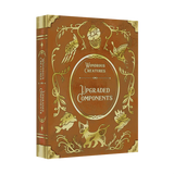 The Wondrous Creatures: Upgraded Components Expansion by Bad Comet is a decorative brown hardcover with gold-embossed whimsical animal illustrations, perfect for fans of unique wooden or metal upgrades.